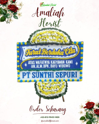 Papan Bunga Duka di Marga Rahayu