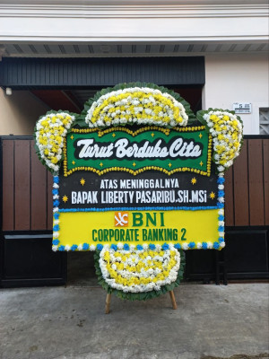 Papan Bunga Duka di Marga Rahayu