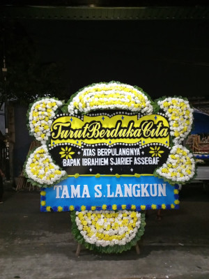 Papan Bunga Duka di Marga Rahayu