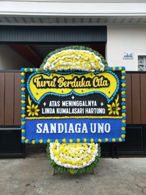 Papan Bunga Duka di Marga Rahayu